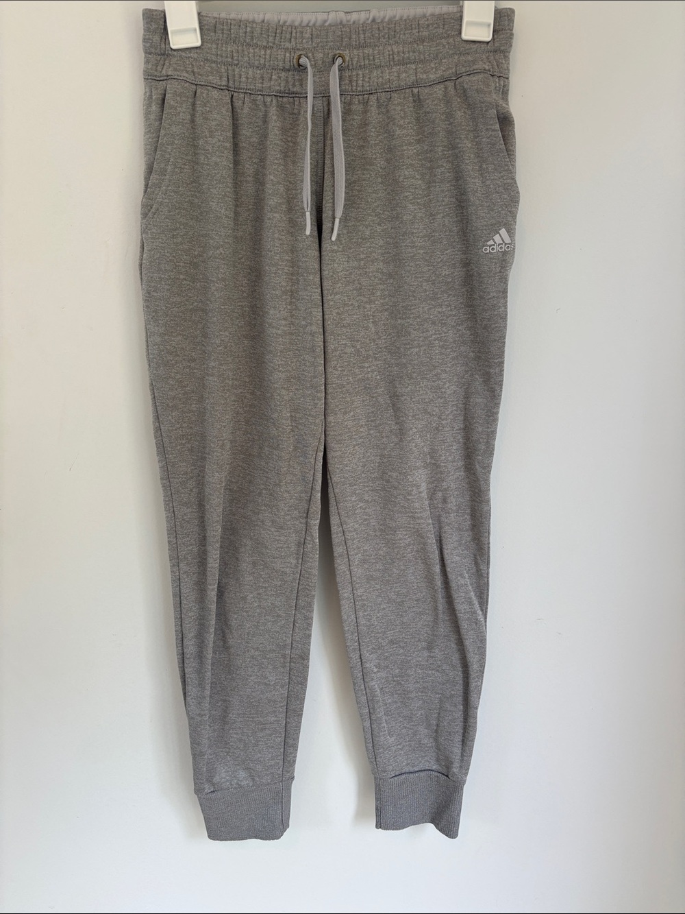 adidas Heather Gray Slim Fit Joggers